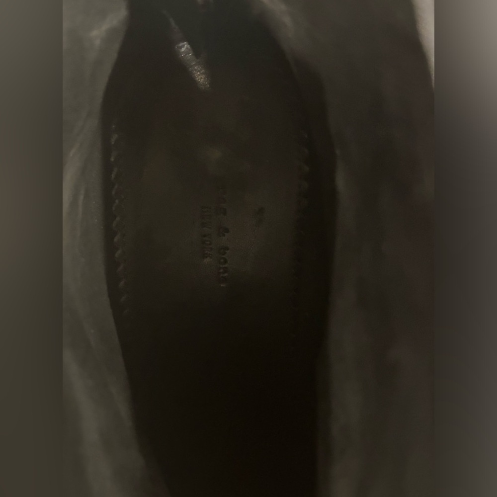 rag & bone Kerr Black Leather Back-Tab Boot 41 - Picture 7 of 10
